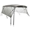 vidaXL Toit bimini &agrave; 4 arceaux parois en maille 243x(200-213)x137 cm