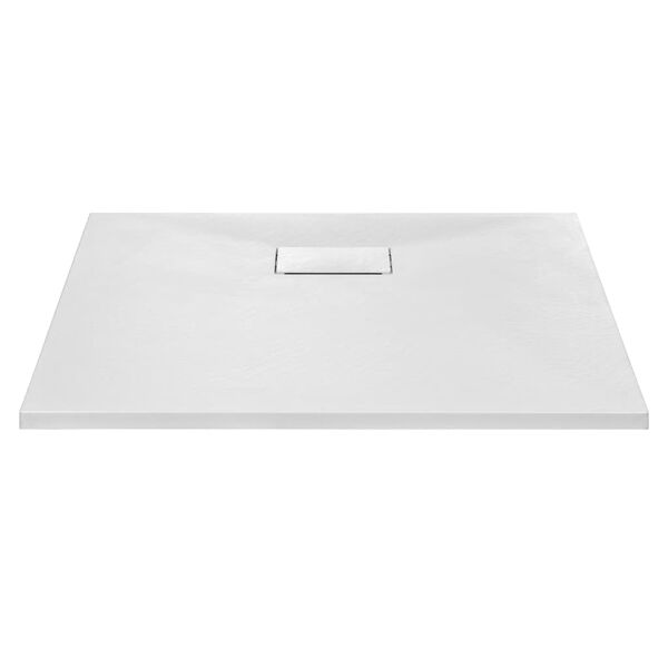 vidaXL Bac de douche SMC Blanc 90 x 80 cm