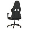 vidaXL Chaise de jeu Noir et doré Similicuir