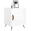 vidaXL Tables de chevet 2 pcs blanc brillant 40x40x50 cm