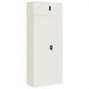 vidaXL Classeur blanc 90x40x220 cm acier