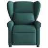 vidaXL Fauteuil inclinable Vert fonc&eacute; Tissu