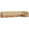 vidaXL Ensemble de canap&eacute;s d'ext&eacute;rieur 6 pc Naturel et Beige