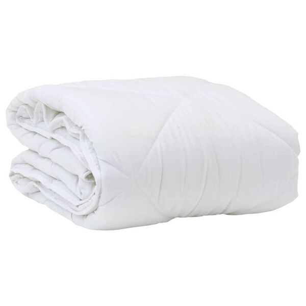 vidaXL Duvet d'&eacute;t&eacute; simple Blanc 220 x 135 x 3 cm Polyester