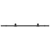 vidaXL Kit de quincaillerie de porte coulissante 200 cm Acier Noir