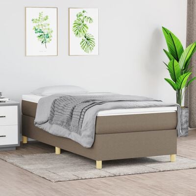 vidaXL Cadre de lit Taupe 80x200 cm Tissu