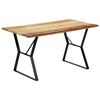 vidaXL Table &agrave; manger 140x80x76 cm Bois de r&eacute;cup&eacute;ration massif