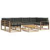 vidaXL Ensemble de canap&eacute;s d'ext&eacute;rieur 5 pc Blanc et anthracite