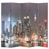 vidaXL Cloison de séparation pliable 200x170 cm New York la nuit