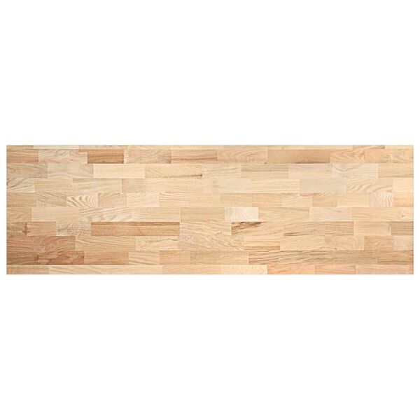 vidaXL Plan de travail de cuisine bois de ch&ecirc;ne massif rectangulaire