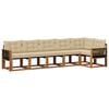 vidaXL Ensemble de canap&eacute;s d'ext&eacute;rieur 6 pc Naturel et Beige