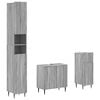 vidaXL Ensemble de meuble de salle de bain 3 pi&egrave;ces ZWOLLE Sonoma gris