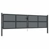 vidaXL Portail de jardin Anthracite 400 x 125 cm Acier