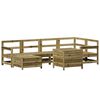 vidaXL Salon de jardin 7 pcs bois de pin impr&eacute;gn&eacute;