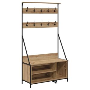 vidaXL Porte-v&ecirc;tements Ch&ecirc;ne artisanal 100 x 41 x 184 cm