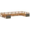 vidaXL Ensembles de canap&eacute;s 10 pc Bois d'Acacia Massif