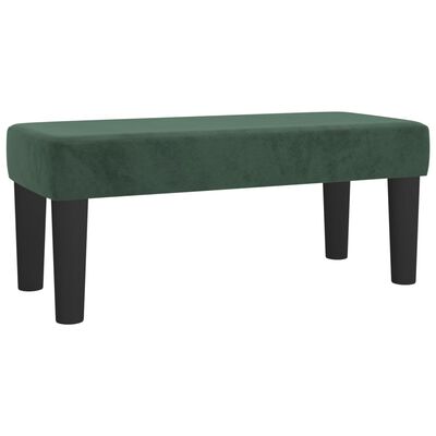 vidaXL Banc Vert foncé 70x30x30 cm Velours