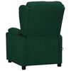 vidaXL Fauteuil de massage Vert fonc&eacute; Tissu