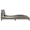vidaXL Cadre de lit sans matelas Hanko taupe 180x200 cm tissu