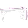 vidaXL Banc de jardin 110 cm Bois de pin imprégné