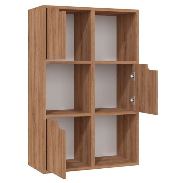 vidaXL Biblioth&egrave;que Ch&ecirc;ne marron 60x27,5x88 cm Bois d'ing&eacute;nierie