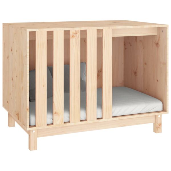 vidaXL Niche pour chien 90x60x67 cm Bois de pin massif