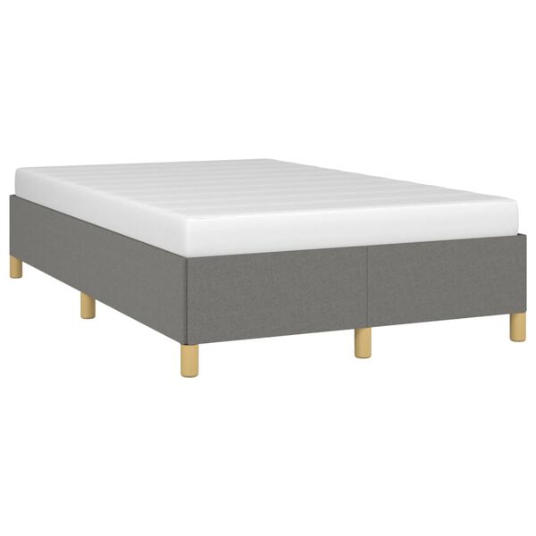 vidaXL Cadre de lit sans matelas gris fonc&eacute; 120x200 cm tissu