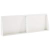 vidaXL Mur de sout&egrave;nement 2 pc 60 x 12 x 40 cm Acier Blanc
