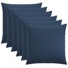 vidaXL Housse de coussin 6 pc HEERLEN Bleu 65 x 65 cm Tissu