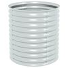 vidaXL Lit sur&eacute;lev&eacute; de jardin 80x80x81 cm Acier galvanis&eacute; Argent&eacute;