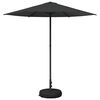 vidaXL Parasol de jardin avec base Rectangulaire 2,3 x 2,3 m Polyester