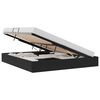 vidaXL Lit de Rangement avec stockage Noir 180 x 200 cm Velours