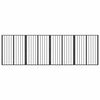 vidaXL Porte pour chien 4 pc Noir 80 x 100 cm Acier galvanis&eacute;