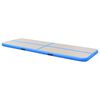 vidaXL Tapis gonflable de gymnastique avec pompe 400x100x10cm PVC Bleu
