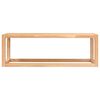 vidaXL Porte-serviette 60x20x20 cm Bois massif de noyer
