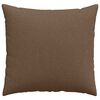 vidaXL Coussins de canap&eacute; 2 pcs Marron 45 x 45 cm tissu