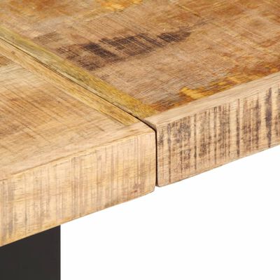 vidaXL Banc 160 cm bois de manguier brut massif et acier