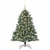 vidaXL Sapin de No&euml;l artificiel Vert 120 cm PVC, plastique et acier