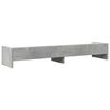 vidaXL Support de moniteur gris b&eacute;ton 100x24x16 cm bois d'ing&eacute;nierie