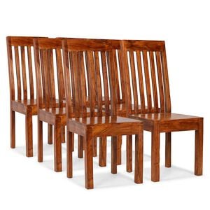 vidaXL Chaises &agrave; manger lot de 6 bois massif moderne