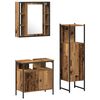 vidaXL Ensemble de mobilier de salle de bain 3 pi&egrave;ces Marron