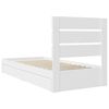 vidaXL Lit de Rangement Blanc 90 x 190 cm Bois d'ingénierie