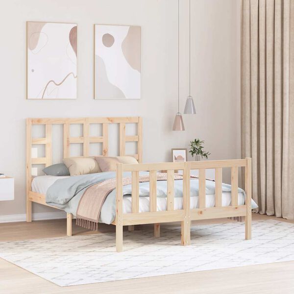 vidaXL Cadre de lit sans matelas bois de pin massif