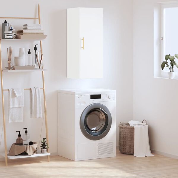 vidaXL Armoire murale blanc 34,5x34x90 cm