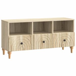 vidaXL Meuble TV 102 x 34,5 x 50 cm Ch&ecirc;ne Sonoma Bois d&rsquo;ing&eacute;nierie
