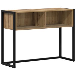 vidaXL Table d'appoint avec stockage Ch&ecirc;ne artisan 100 x 36 x 75 cm