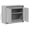 vidaXL Buffet avec LED sonoma gris 72x34x61 cm bois d'ing&eacute;nierie
