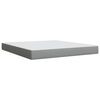 vidaXL Sommier &agrave; lattes de lit avec matelas Gris clair 180x200cm Tissu