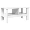 vidaXL Table basse Blanc 90 x 50 x 45 cm Bois d'ing&eacute;nierie