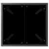 vidaXL Transat avec Table 2 pcs Noir 40 x 40 x 40.5 cm polyrotin
